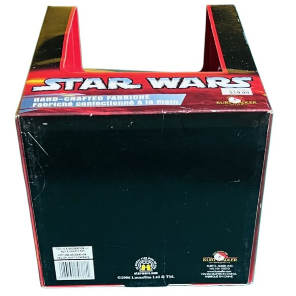 Star Wars Darth Vader Hand-Crafted Fabriche Christmas 2006 Kurt Adler New in Box - Picture 8 of 10